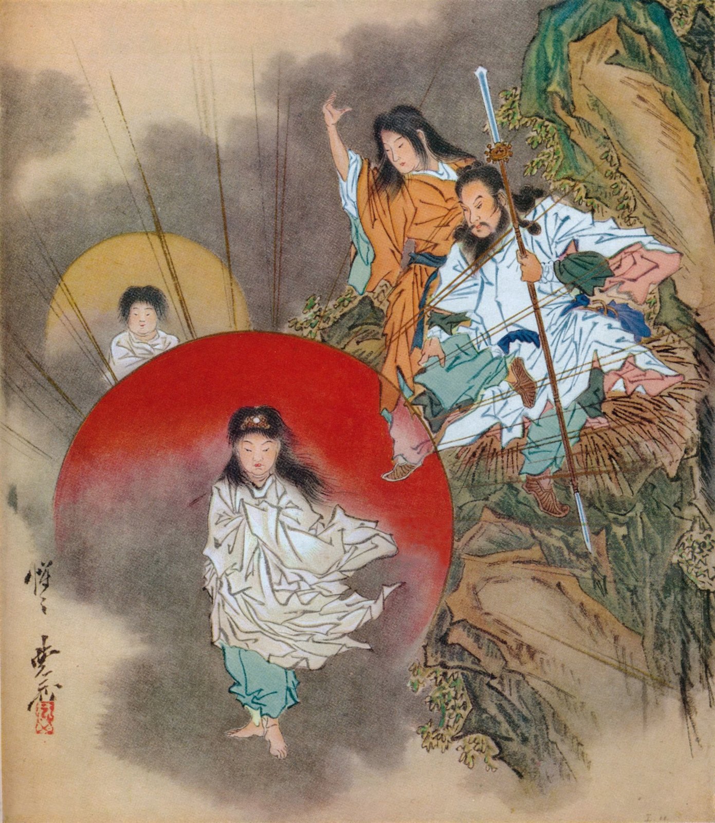 天照大神（河鍋暁斎）