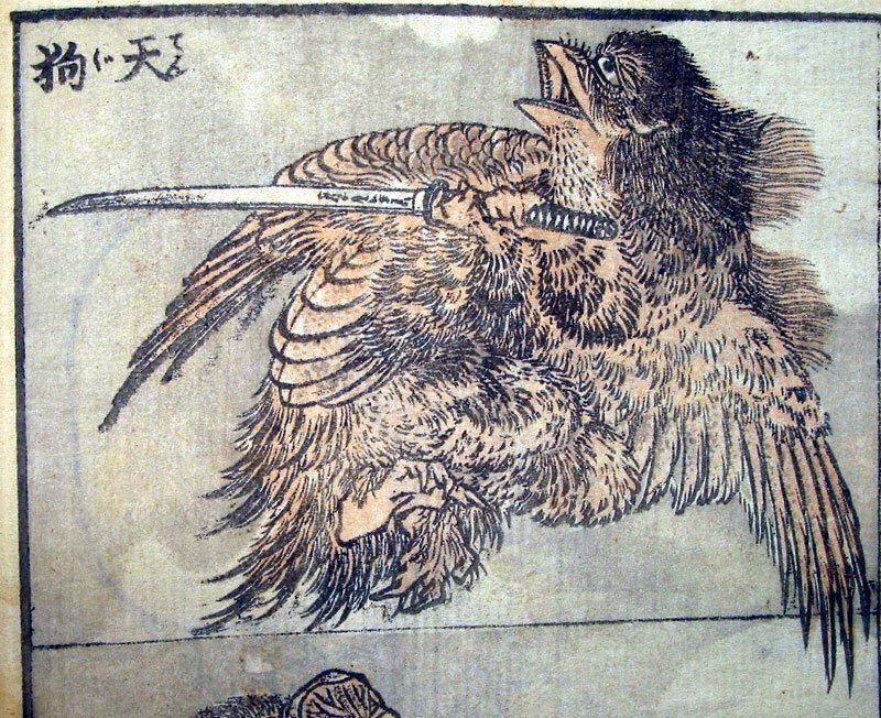 天狗(葛飾北斎)・パブリックドメイン